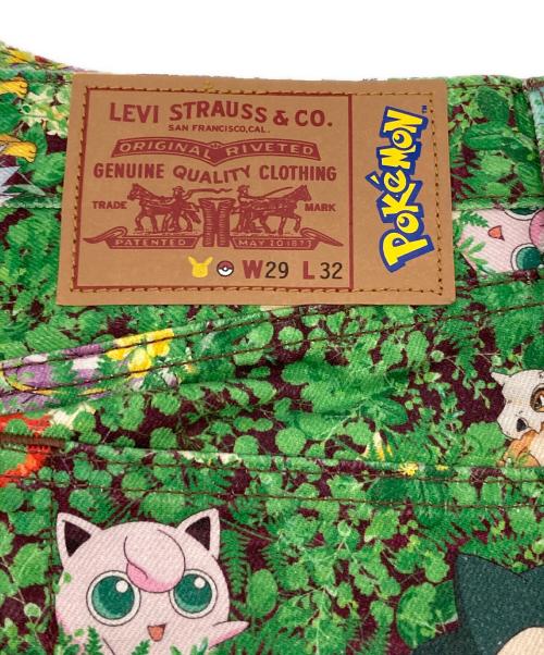 LEVI'S（リーバイス）LEVI'S (リーバイス) Pokemon (ポケモン) デニムパンツ グリーン サイズ:W29×L32の古着・服飾アイテム