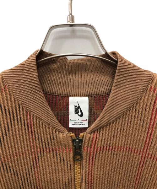 NIKE（ナイキ）NIKE (ナイキ) UNDERCOVER (アンダーカバー) KNIT MA-1 JACKET ブラウン サイズ:Lの古着・服飾アイテム