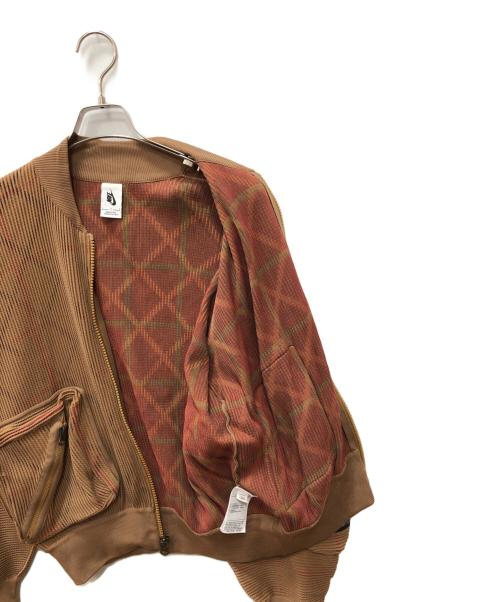 NIKE（ナイキ）NIKE (ナイキ) UNDERCOVER (アンダーカバー) KNIT MA-1 JACKET ブラウン サイズ:Lの古着・服飾アイテム