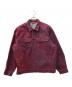 Supreme（シュプリーム）の古着「Flocked Denim Trucker Jacket」｜レッド