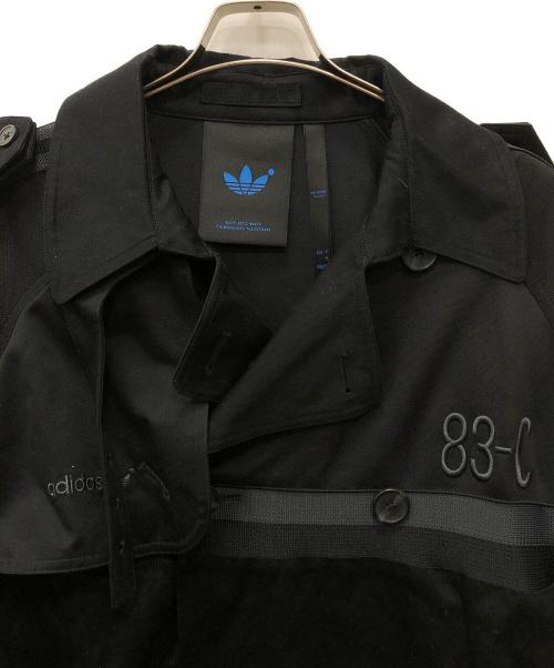 adidas（アディダス）adidas (アディダス) トレンチコート ブラック サイズ:ＸＬ 未使用品の古着・服飾アイテム