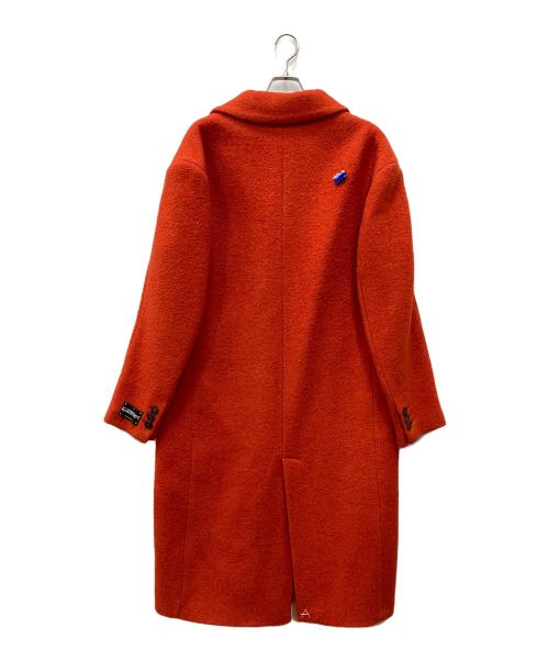 ZARA（ザラ）ZARA (ザラ) ADER error (アーダーエラー) ウールブレンドオーバーサイズコート レッド サイズ:Mの古着・服飾アイテム