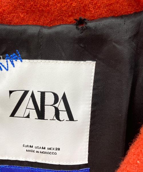 ZARA（ザラ）ZARA (ザラ) ADER error (アーダーエラー) ウールブレンドオーバーサイズコート レッド サイズ:Mの古着・服飾アイテム
