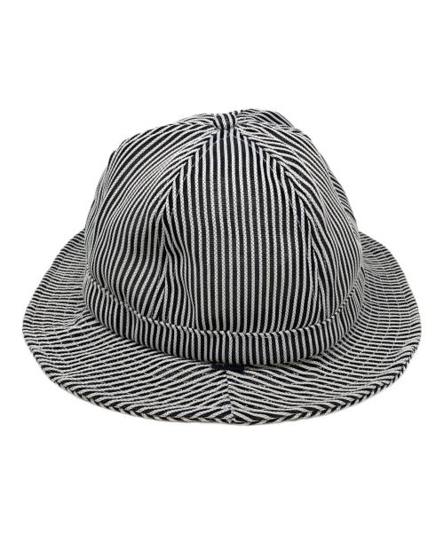 SUPREME（シュプリーム）Supreme (シュプリーム) Stripe Mesh Bell Hat ホワイト×ブラック サイズ:M/Lの古着・服飾アイテム