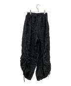 kujakuクジャク）の古着「リネンパンツ」｜ブラック