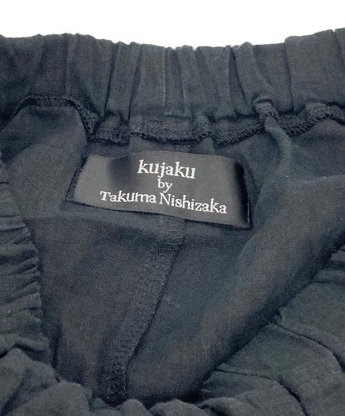 kujaku（クジャク）kujaku (クジャク) リネンパンツ ブラック サイズ:1の古着・服飾アイテム