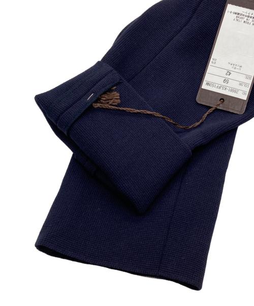 FOXEY（フォクシー）FOXEY (フォクシー) ノーカラーコート ネイビー サイズ:42の古着・服飾アイテム