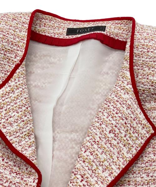FOXEY（フォクシー）FOXEY (フォクシー) サマーツイード アンサンブル ワンピース ピンク サイズ:40の古着・服飾アイテム