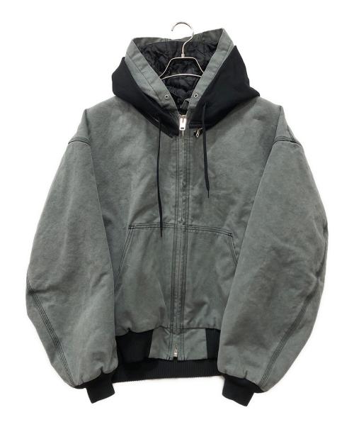 N.HOOLYWOOD（エヌ ハリウッド）N.HOOLYWOOD (エヌ ハリウッド) HOODIE BLOUSON グレー サイズ:36の古着・服飾アイテム