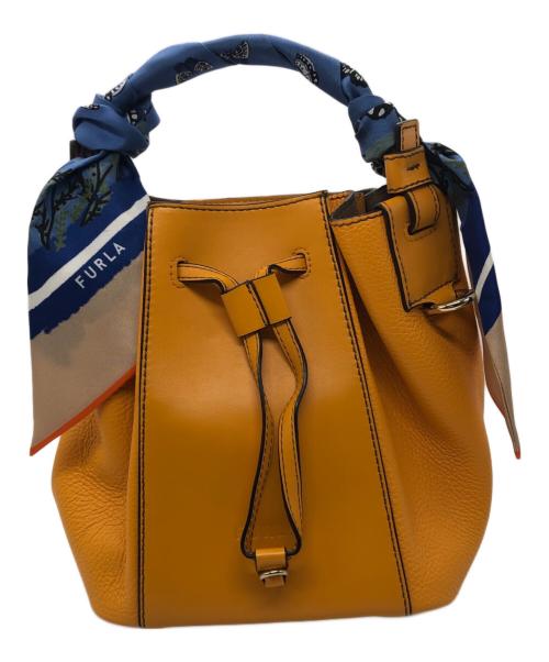 FURLA（フルラ）FURLA (フルラ) 2WAYミアステラバケットバッグ イエローの古着・服飾アイテム