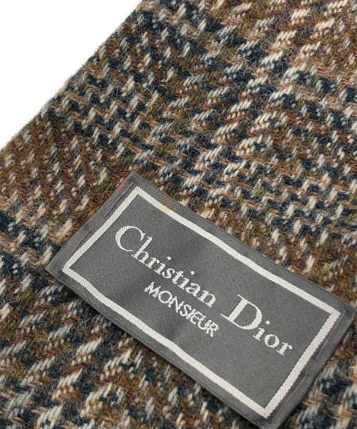 Christian Dior（クリスチャン ディオール）Christian Dior (クリスチャン ディオール) チェックテーラードジャケット ベージュ サイズ:A-6の古着・服飾アイテム
