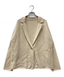 Plage（プラージュ）の古着「PREMIUM CASH テーラード ジャケット」｜アイボリー