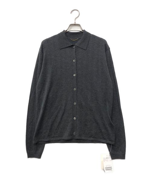 L'appartement（アパルトモン）L'appartement (アパルトモン) Cashmere Silk Knit Cardigan グレー サイズ:F 未使用品の古着・服飾アイテム