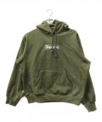 SUPREMEシュプリーム）の古着「BOX LOGO HOODED SWEATSHIRT」｜カーキ