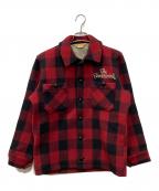 TENDERLOINテンダーロイン）の古着「バッファローチェックジャケット」｜レッド