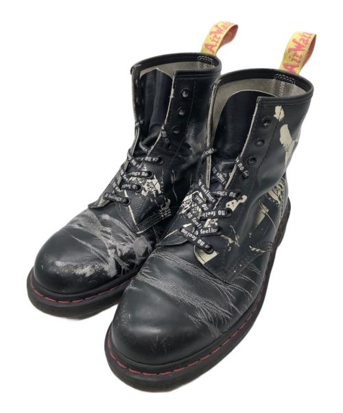 Dr.Martens（ドクターマーチン）Dr.Martens (ドクターマーチン) SEX PISTOLS (セックスピストルズ) 8ホールブーツ ブラック サイズ:EU 45の古着・服飾アイテム