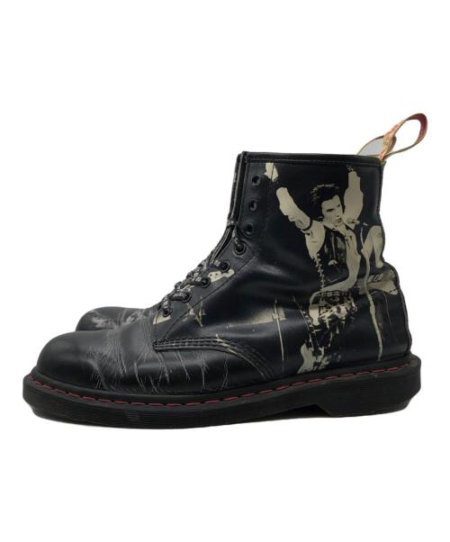 Dr.Martens（ドクターマーチン）Dr.Martens (ドクターマーチン) SEX PISTOLS (セックスピストルズ) 8ホールブーツ ブラック サイズ:EU 45の古着・服飾アイテム