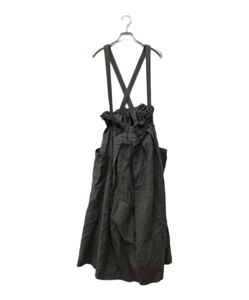 HUIS.（ハウス）HUIS. (ハウス) オールドレピア天日干しラミーリネン ロングスカート 遠州織物 グレー サイズ:以下参照の古着・服飾アイテム