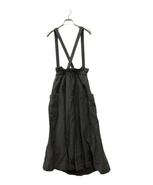 HUIS.（ハウス）HUIS. (ハウス) オールドレピア天日干しラミーリネン ロングスカート 遠州織物 グレー サイズ:以下参照の古着・服飾アイテム