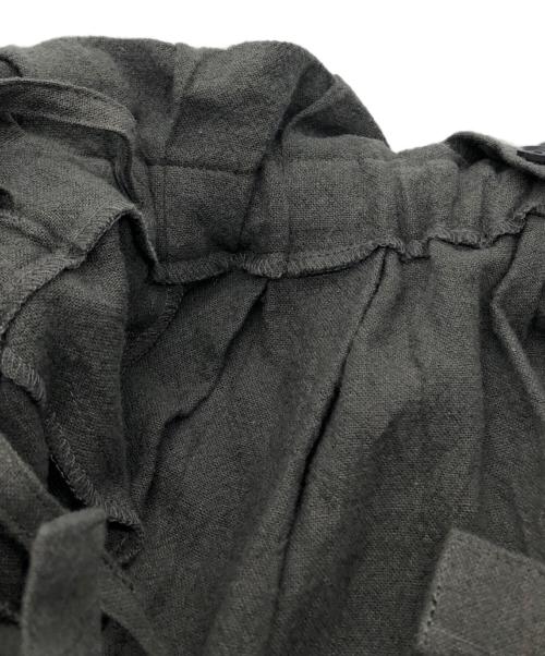 HUIS.（ハウス）HUIS. (ハウス) オールドレピア天日干しラミーリネン ロングスカート 遠州織物 グレー サイズ:以下参照の古着・服飾アイテム