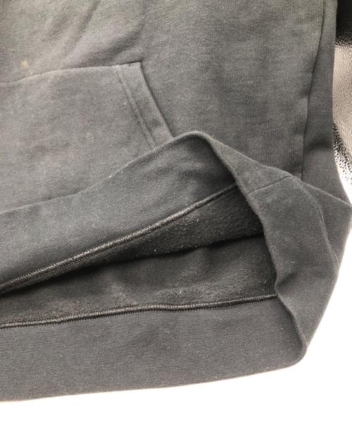SUPREME（シュプリーム）Supreme (シュプリーム) NIKE (ナイキ) Leather Applique Hooded Sweatshirt ブラック サイズ:Ｌの古着・服飾アイテム