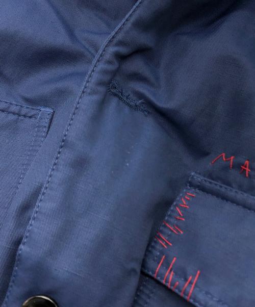 MARNI（マルニ）MARNI (マルニ) YK JEONG (ワイケー ジョン) ロゴ刺繍パデッドカバーオールジャケット ネイビー サイズ:50の古着・服飾アイテム