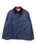 MARNI（マルニ）の古着「ロゴ刺繍パデッドカバーオールジャケット」｜ネイビー