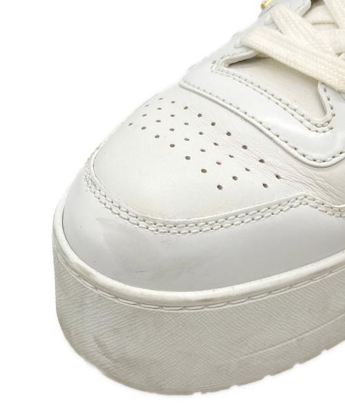 PRADA（プラダ）PRADA (プラダ) ウンタウン ボールドレザー スニーカー ホワイト サイズ:36 1/2の古着・服飾アイテム