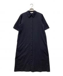MACKINTOSH LONDON（マッキントッシュ ロンドン）の古着「半袖シャツワンピース」｜ネイビー