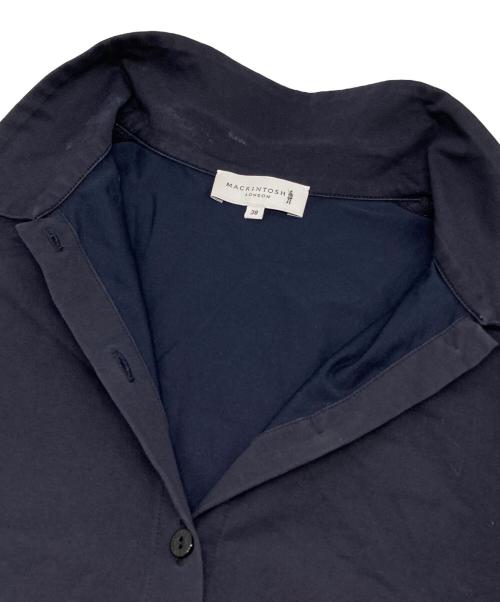 MACKINTOSH LONDON（マッキントッシュ ロンドン）MACKINTOSH LONDON (マッキントッシュ ロンドン) 半袖シャツワンピース ネイビー サイズ:38の古着・服飾アイテム