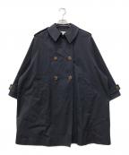 ticcaティッカ）の古着「oversized wide trench coat」｜ネイビー