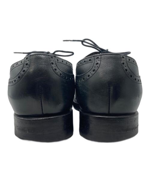 Jalan Sriwijaya（ジャランスリウァヤ）Jalan Sriwijaya (ジャランスリウァヤ) セミブローグ レザーソール ビジネスシューズ ブラック サイズ:8の古着・服飾アイテム