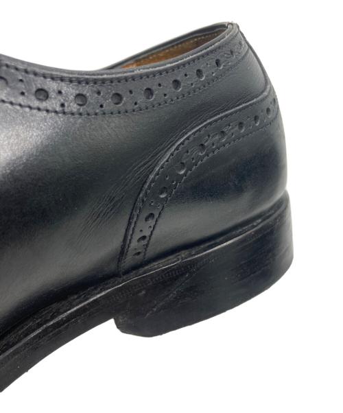 Jalan Sriwijaya（ジャランスリウァヤ）Jalan Sriwijaya (ジャランスリウァヤ) セミブローグ レザーソール ビジネスシューズ ブラック サイズ:8の古着・服飾アイテム