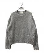 1er Arrondissementプルミエ アロンディスモン）の古着「ラメシャギーニットプルオーバー」｜シルバー