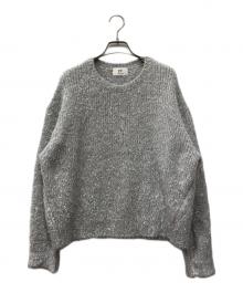1er Arrondissement（プルミエ アロンディスモン）の古着「ラメシャギーニットプルオーバー」｜シルバー