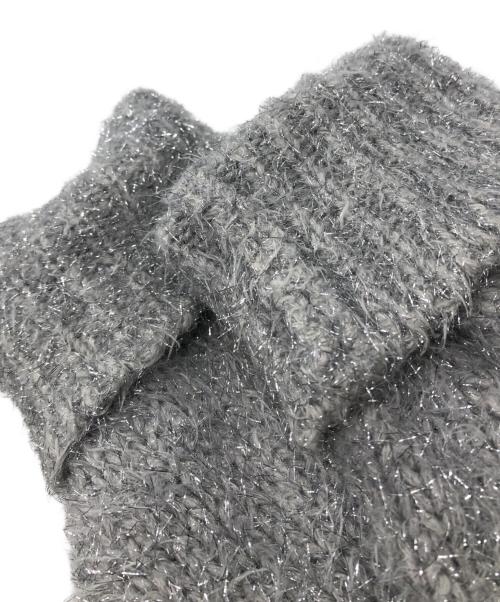 1er Arrondissement（プルミエ アロンディスモン）1er Arrondissement (プルミエ アロンディスモン) ラメシャギーニットプルオーバー シルバー サイズ:以下参照の古着・服飾アイテム