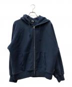 stussyステューシー）の古着「RELAXED ZIP HOODIE」｜ネイビー