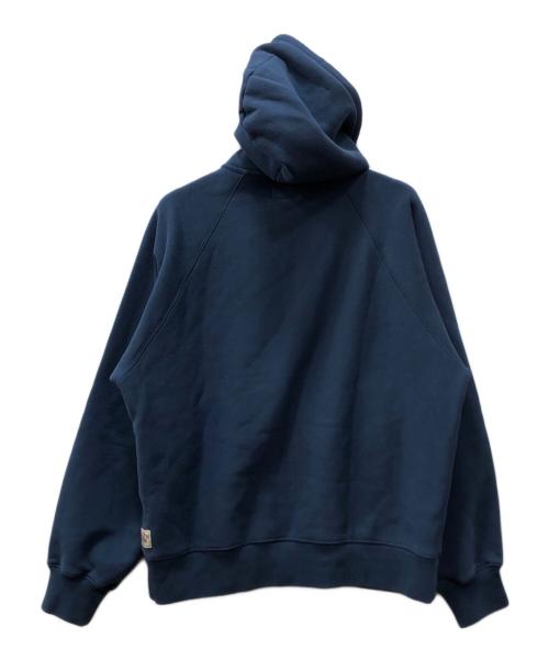 stussy（ステューシー）stussy (ステューシー) RELAXED ZIP HOODIE ネイビー サイズ:XLの古着・服飾アイテム