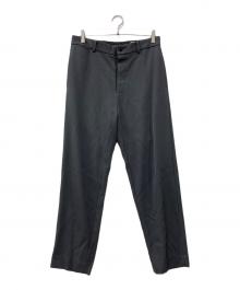 ATON（エイトン）の古着「BACK SATIN BASIC PANTS」｜グレー