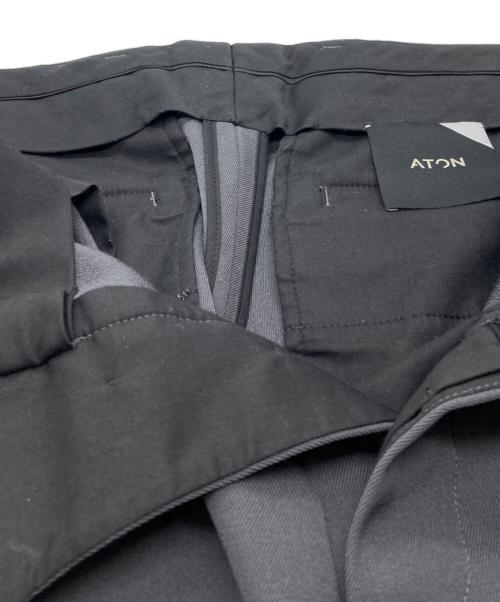 ATON（エイトン）ATON (エイトン) BACK SATIN BASIC PANTS グレー サイズ:以下参照の古着・服飾アイテム