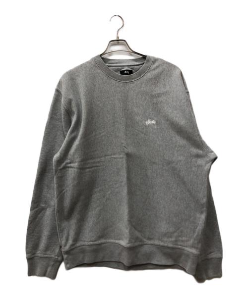 stussy（ステューシー）stussy (ステューシー) ストックロゴ スウェット グレー サイズ:XLの古着・服飾アイテム