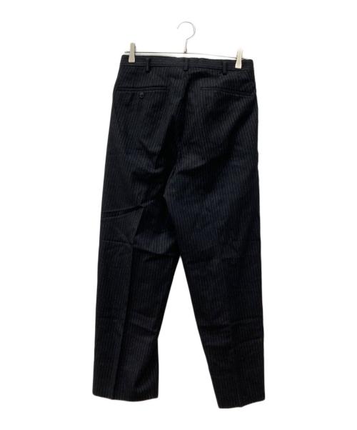 HEUGN（ユーゲン）HEUGN (ユーゲン) ストライプタックパンツ ブラック サイズ:Sの古着・服飾アイテム