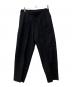 HEUGN（ユーゲン）の古着「ストライプタックパンツ」｜ブラック