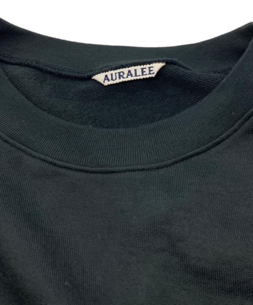 AURALEE（オーラリー）AURALEE (オーラリー) UPER HIGH GAUGE SWEAT P/O ブラック サイズ:Lの古着・服飾アイテム