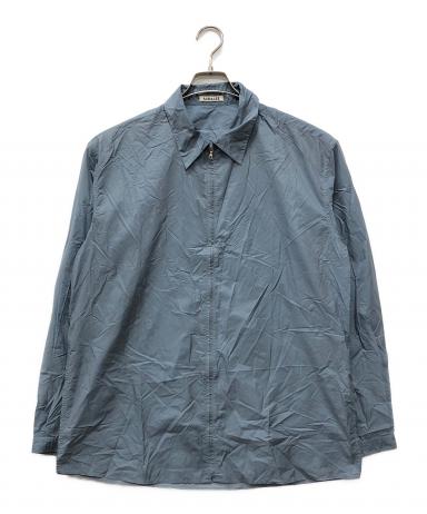 中古・古着通販】AURALEE (オーラリー) LIGHT NYLON ZIP SHIRT ブルー