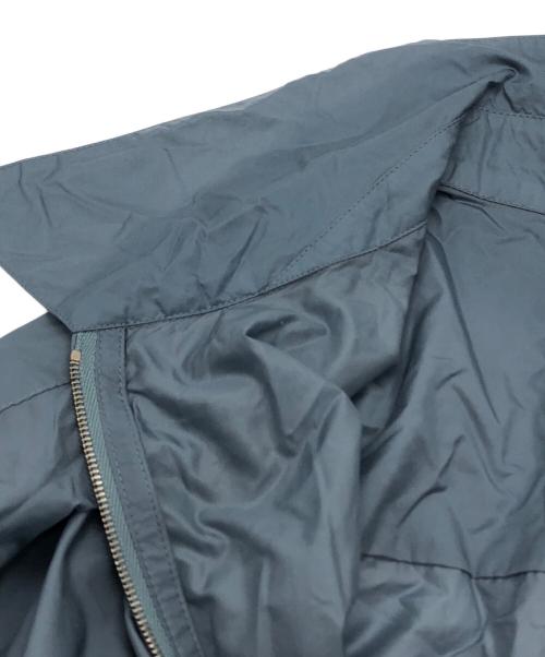 AURALEE（オーラリー）AURALEE (オーラリー) LIGHT NYLON ZIP SHIRT ブルー サイズ:5の古着・服飾アイテム