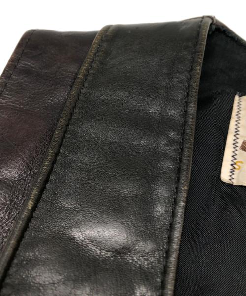 Schott（ショット）Schott (ショット) レザーベスト ブラウン サイズ:Sの古着・服飾アイテム