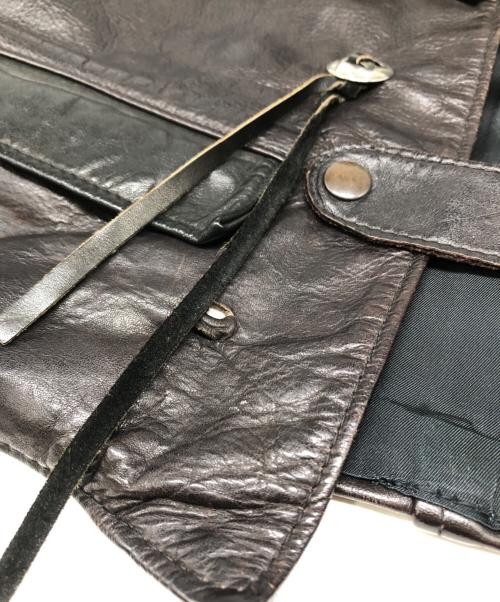 Schott（ショット）Schott (ショット) レザーベスト ブラウン サイズ:Sの古着・服飾アイテム