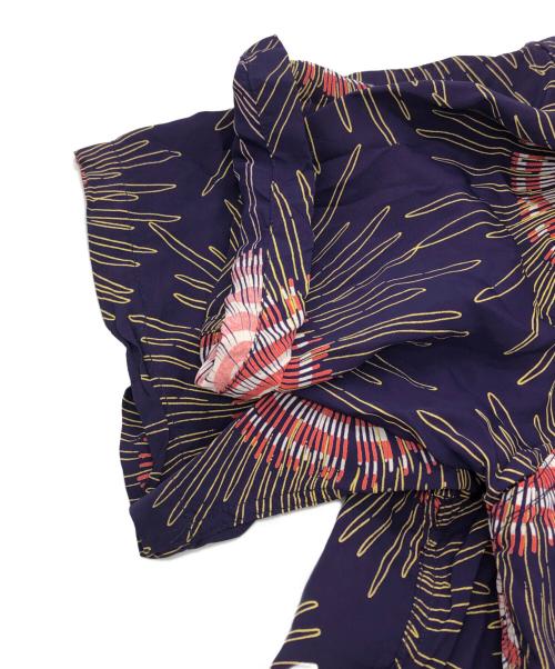 Sun Surf（サンサーフ）Sun Surf (サンサーフ) FIRE WORKS ALOHA SHIRT パープル サイズ:Mの古着・服飾アイテム