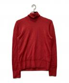 Drumohrドルモア）の古着「メリノウールタートルネックニット」｜レッド